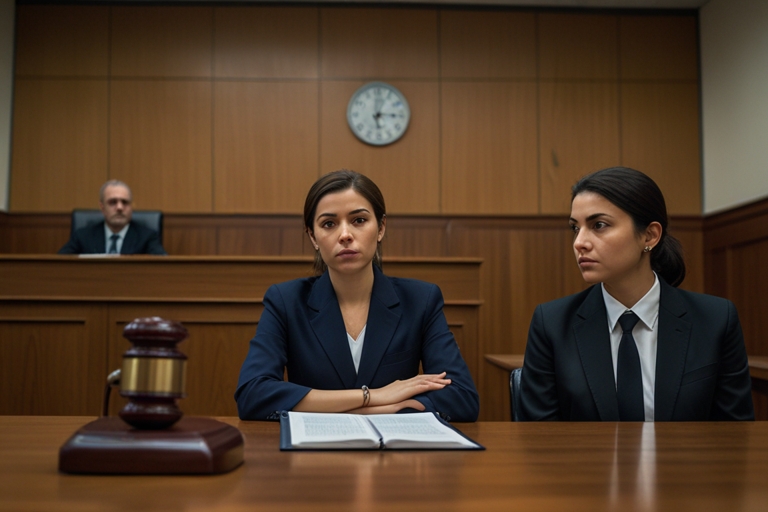 Leonardo Lightning XL A modern courtroom scene with a defendan 3