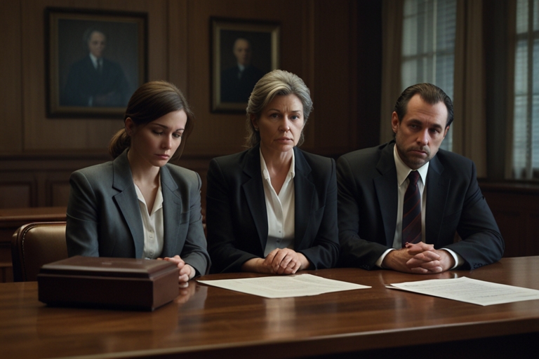 Leonardo_Lightning_XL_A_somber_courtroom_scene_with_a_grieving_3 Leonardo Lightning XL A somber courtroom scene with a grieving 3